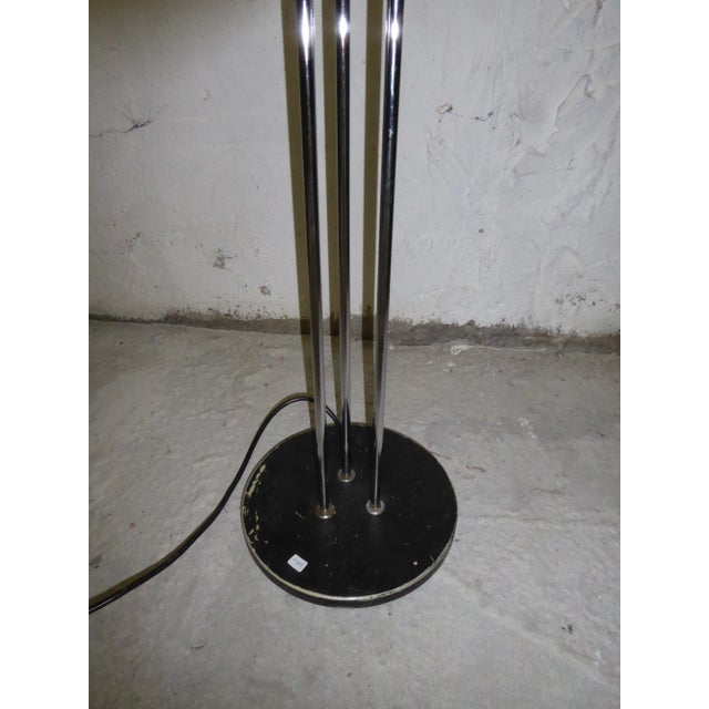 Glass & Chrome Globe Floor Lamp For Sale - Image 6 of 7