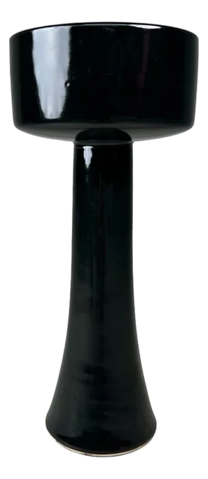 Japanese Ceramic Ikebana Vase on Tall Foot, 1960s