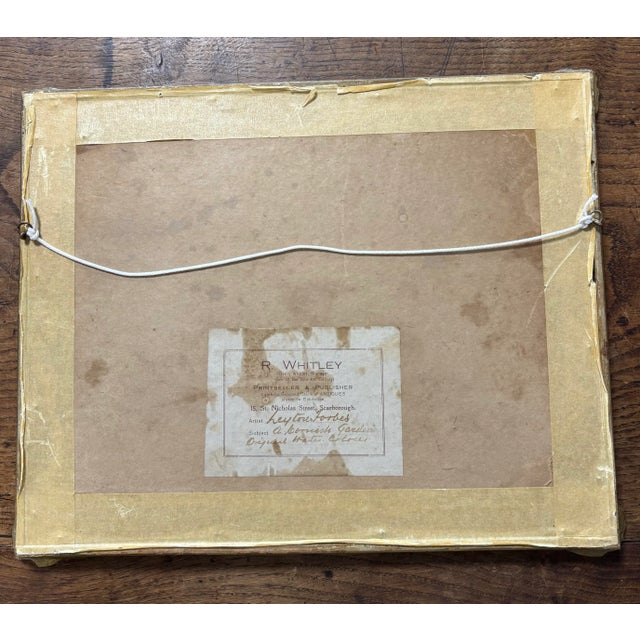 English "A Cornish Garden" by Leyton Forbes Original Framed Watercolor For Sale - Image 3 of 3