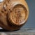 Brown Organic Modern Hand Turned Elm Burl Bowl, Signed For Sale - Image 8 of 8