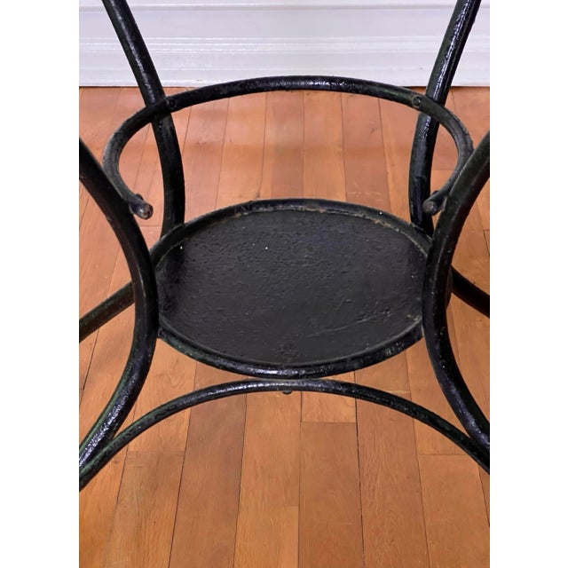 Art Deco Iron and Marble Industrial Table for Kitchen, Bathroom, Patio, 1930s For Sale - Image 10 of 17