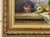 Textile Still Life with Flowers & Fruit in a French Farmhouse Interior by French Artist 1992 Circa For Sale - Image 7 of 13