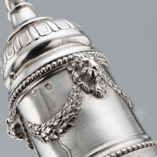 Antique French Silver Salt and Pepper Mills from Odiot, Paris, 1880s, Set of 4 For Sale - Image 14 of 18