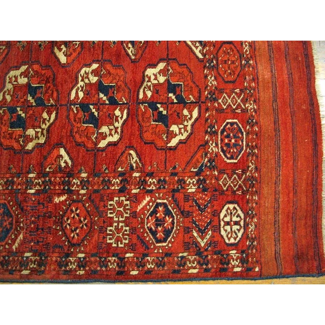 Asian Mid 19th Century Central Asian Tekke Turkmen Main Carpet ( 6'6" x 9'-198 x 275 ) For Sale - Image 3 of 7