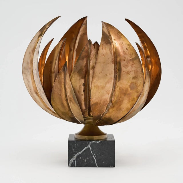 1950s 1950s Lotus Lamp by Maison Charles For Sale - Image 5 of 10
