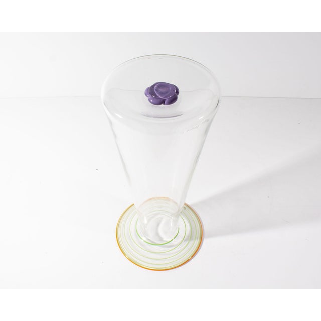 1990s 1995 Art Glass Vase by Michael Jaross For Sale - Image 5 of 7