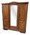 Vintage Art Deco Wardrobe in Oak, 1930 For Sale