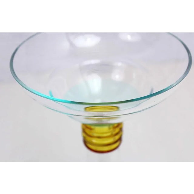 Vintage Glass Candleholder, 1990s For Sale - Image 3 of 10
