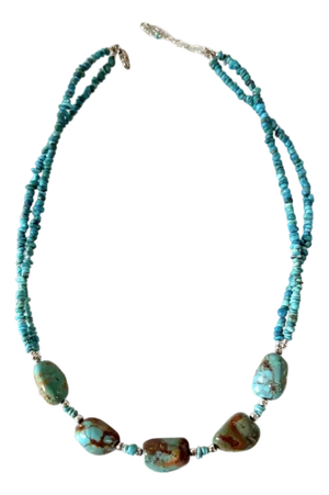Vintage Turquoise Beaded Necklace