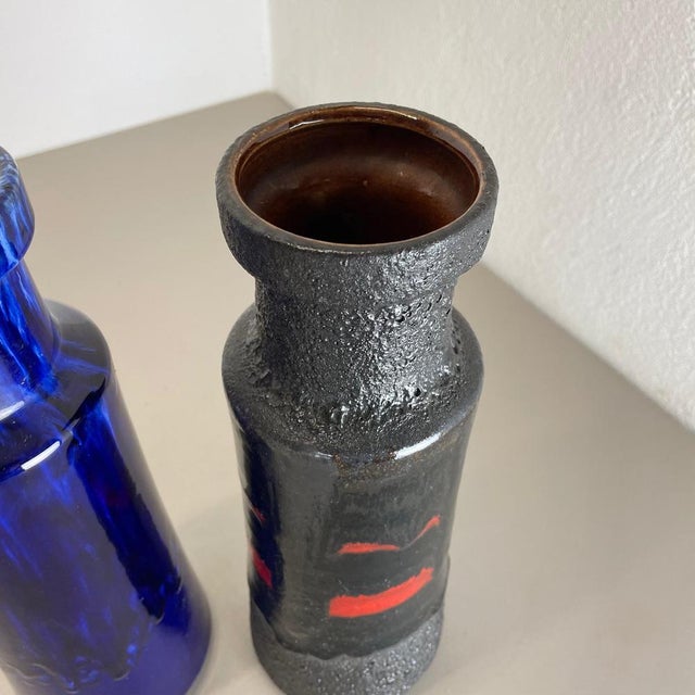 Fat Lava Pottery Vases from Scheurich, Germany, 1970s, Set of 2 For Sale - Image 10 of 18