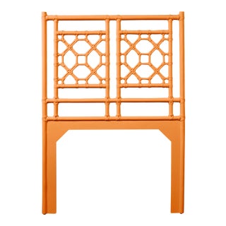 Lattice Back Headboard Twin - Orange For Sale