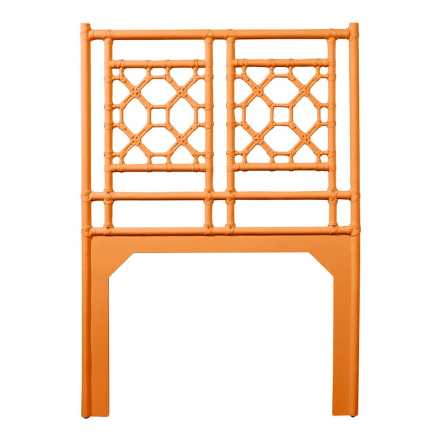 Lattice Back Headboard Twin - Orange For Sale