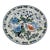 Vintage Imari Ware Japan 10" Porcelain Plate With Blue and Green Paradise Bird Design and Gold Rim For Sale