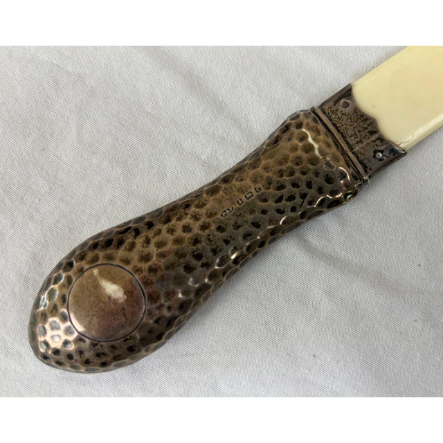 English Antique Silver and Bone English Sterling Page Turner For Sale - Image 3 of 8