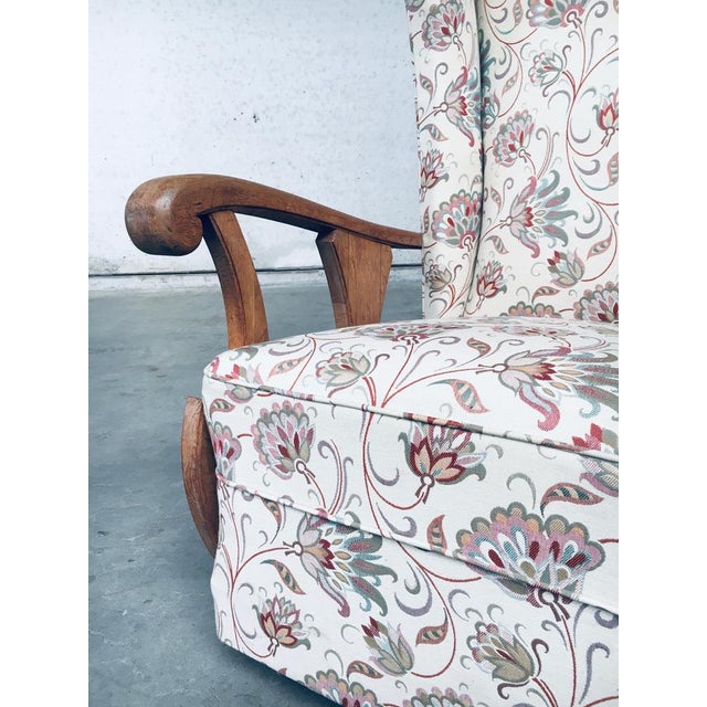 Set of High Wing Back Armchairs, 1900s For Sale - Image 4 of 18