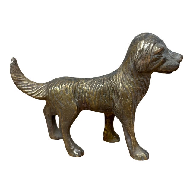 Vintage Brass Dog For Sale
