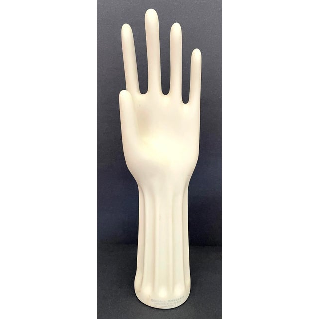 Vintage 1979 Porcelain Glove Form For Sale - Image 9 of 9