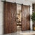 Brown Vintage Tribal Hand-Carved Barn Door | Brown Wooden Sliding Door Panel | Rustic Boho 80 For Sale - Image 8 of 8