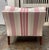 Late 20th Century Traditional Striped Armchair + Ottoman For Sale - Image 5 of 12