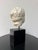 Antique-Style Classical Roman Head Bust on Custom Stand For Sale - Image 4 of 8