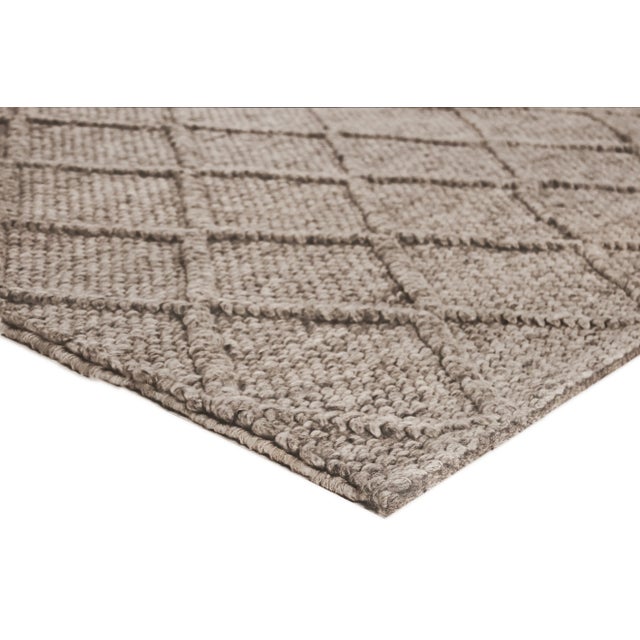 Newcastle Brown Flatweave Wool Area Rug 9'x12' Chairish