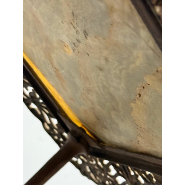 19th Century Ornate Marble Top Victorian Plant Stand For Sale - Image 4 of 12