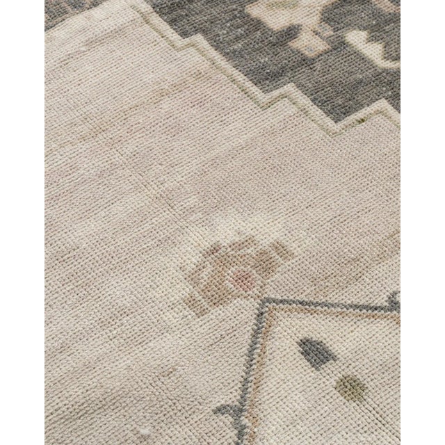 Tan Vintage Turkish Oushak Rug 5'8 X 9'3 For Sale - Image 8 of 18