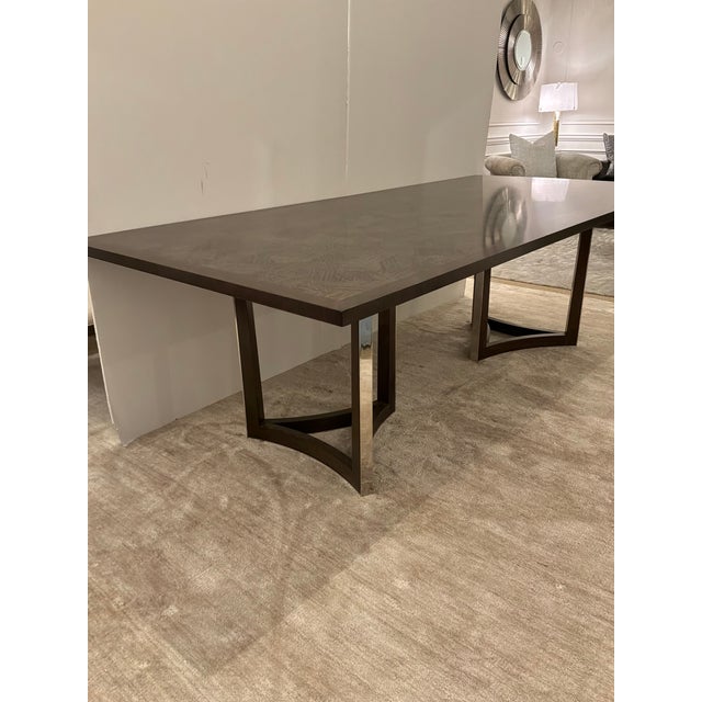 Jonathan Charles Jonathan Charles Gatsby Dining Table For Sale - Image 4 of 8
