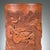 Antique Japanese Terracotta Brush Pot For Sale - Image 10 of 12