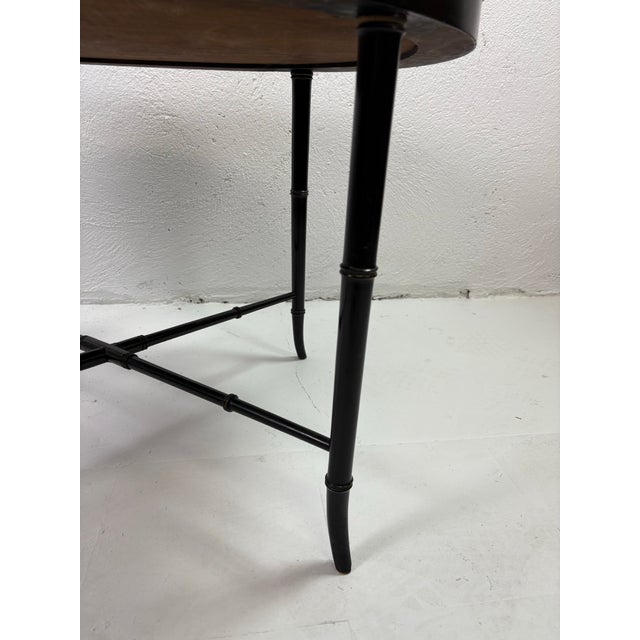 Late 19 Century Regency Style Papier-Mâché Tray Table For Sale In Philadelphia - Image 6 of 12