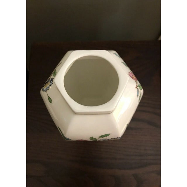 John Aynsley Vintage MCM Aynsley Pembroke Fine English Bone China Ginger Jar For Sale - Image 4 of 5