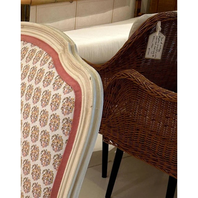 19th Century Louis XV Style Painted Slipper Chairs- a Pair For Sale - Image 11 of 12