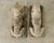 English Early 20th Century English Pair of Cast Stone Whippet Garden Statues For Sale - Image 3 of 12