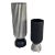 Revelation Modern Black and White Chiseled Vases Set of 2 For Sale