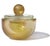 Murano Vintage Murano Seguso Pulveri Vanity Jewelry Box Dark Amethyst Gold Flecks Italian Art Glass Jar For Sale - Image 4 of 9