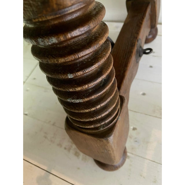 Antique Spanish Coffee Table with Solomonic Legs For Sale - Image 13 of 18