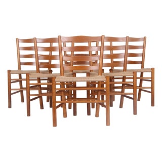 Church Chairs by Kaare Klint for Fritz Hansen, 1940s, Set of 6 For Sale