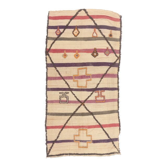 Vintage Taznakht Glaoui Moroccan Rug, 05'04 X 10'08 For Sale