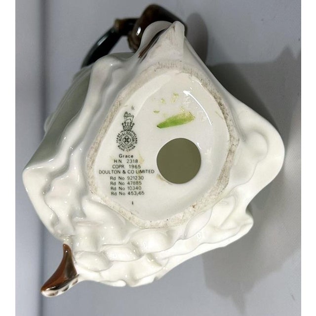 Royal Doulton Mid 20th Century Royal Doulton Figurine "Grace" For Sale - Image 4 of 6