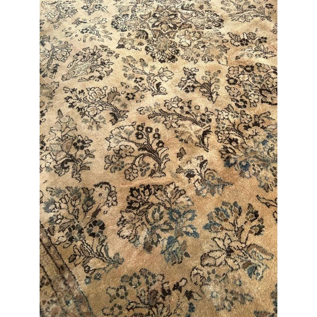 Large Antique Yazd Rug, 1920s For Sale - Image 11 of 18