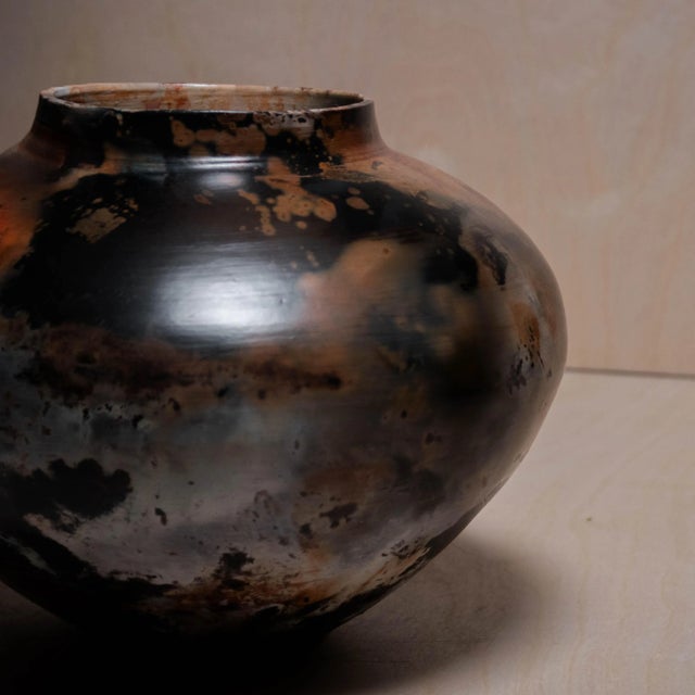 Raku Vase "In the Beginning" by Craig Rigell For Sale - Image 10 of 12