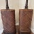 Brown Mid-Century Bamboo & Rattan Table Lamps, 1960s, Set of 2 For Sale - Image 8 of 11