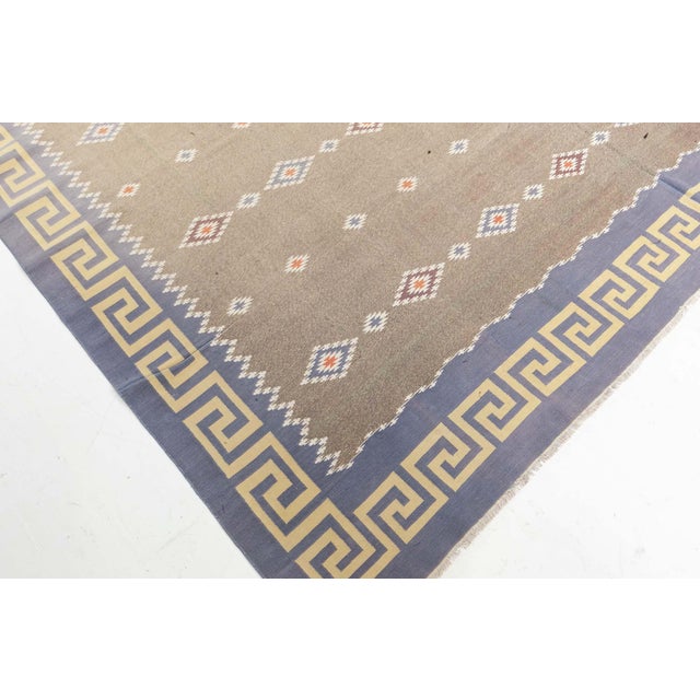 Doris Leslie Blau Vintage Indian Dhurrie Rug For Sale In New York - Image 6 of 9