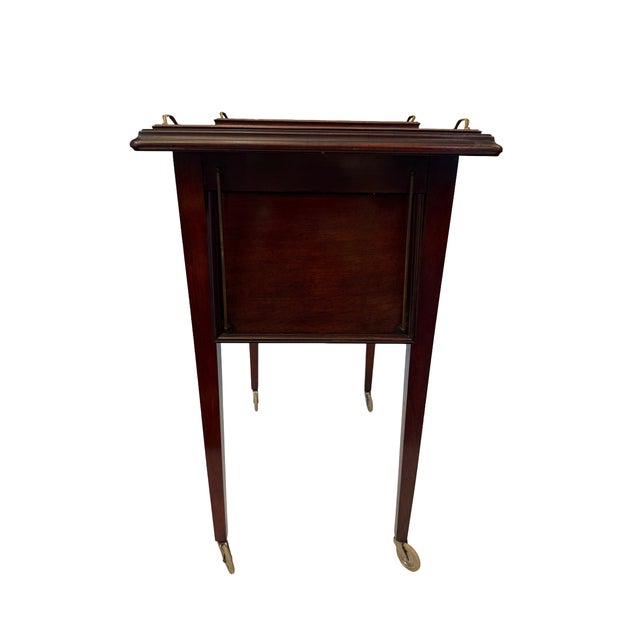 Regency Revival Metamorphic Mahogany Butler's Trolley, England, 1900s For Sale - Image 6 of 18