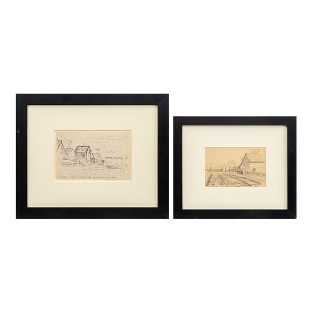 Oscar F. Bluemner "Views of Secaucus", 2 For Sale