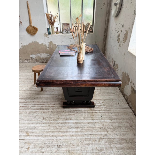 Black Art Deco Dining Table by Josef Hoffmann, 1940 For Sale - Image 8 of 18