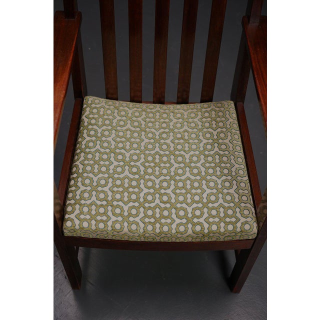 Haagse School High Back Dining Chair Set by H. Wouda for H. Pander & Zn., 1920s, Set of 6 For Sale - Image 11 of 15