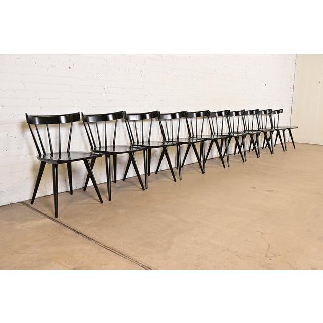Planner Group Paul McCobb Planner Group Mid-Century Modern Spindle Back Dining Chairs, Set of Ten For Sale - Image 4 of 13