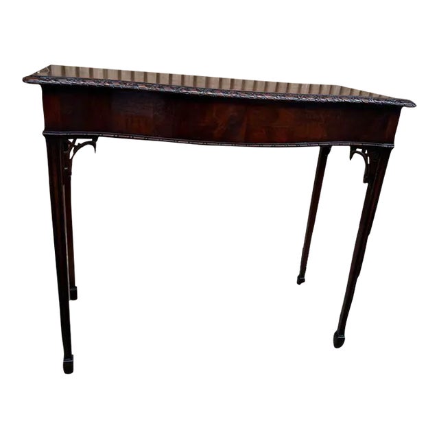 Chippendale Style Mahogany Side Table.19th Century. For Sale