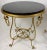 Pair of Rene Drouet Style Marble and Gilded Iron Side Tables For Sale - Image 9 of 11